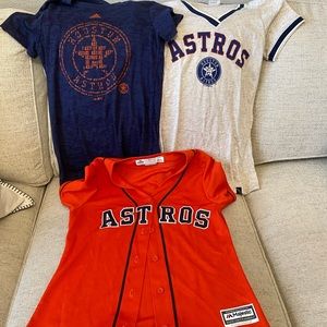 Set of 3 Houston Astros Shirts